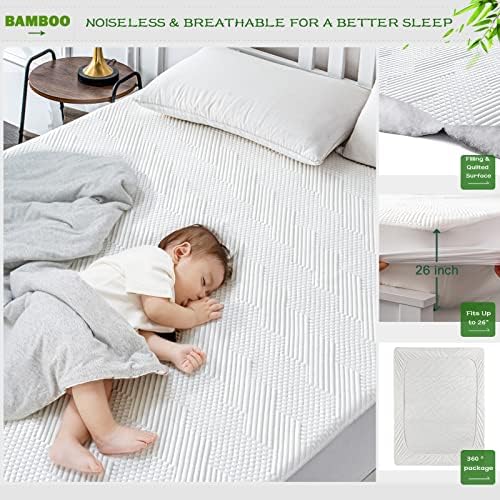 GRT Rayon Bamboo Waterproof Mattress Protector Cal King