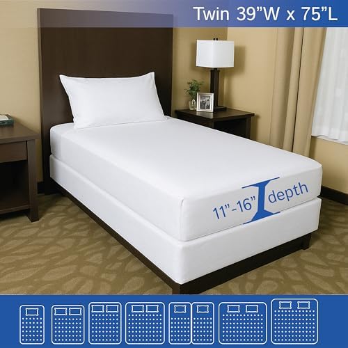 Four Seasons Essentials Twin Size Waterproof Mattress Encasement