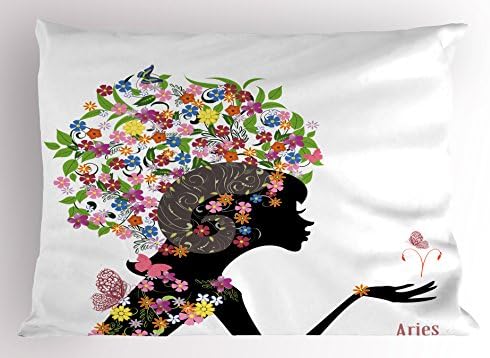 Ambesonne Zodiac Aries Pillow Sham - 26x20 Inches