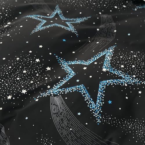 SDY 3PCS Star Duvet Cover Set Twin Size