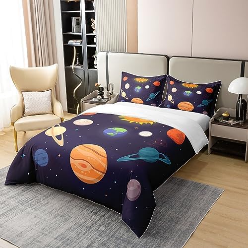 Solar System Duvet Cover Set Twin 100 Cotton