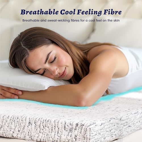Subrtex 4 Inch Cooling Mattress Topper King Size