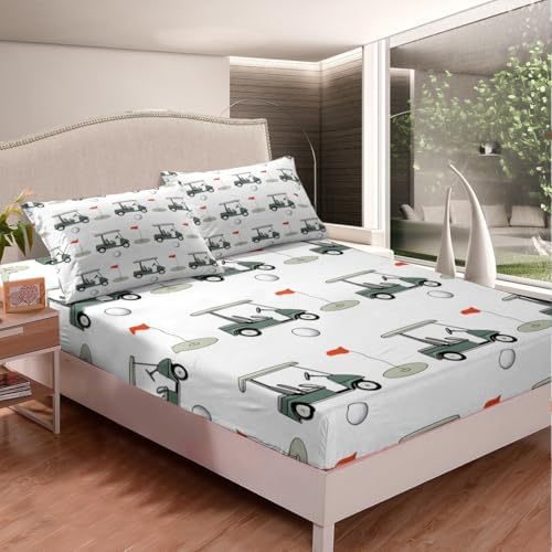 Feelyou Golf Themed Kids Bed Sheet Set 4Pcs