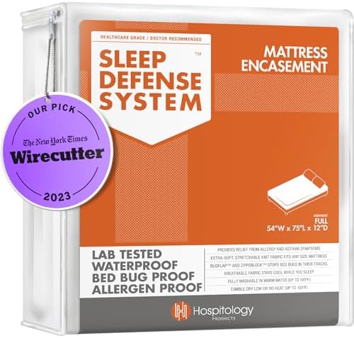 Hospitology Mattress Encasement - FullDouble - WaterproofStretchable