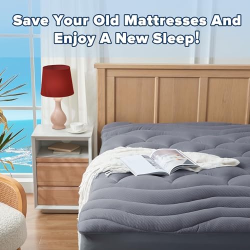Elven Home King Mattress Pad for Back and Hip Pain Relief