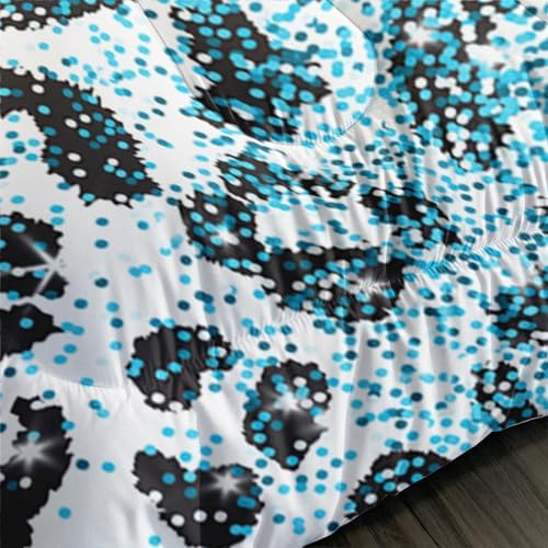 Ntlfup Blue Butterfly Comforter Set for Girls Twin Size