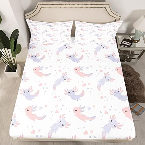 Erosebridal Axolotl Queen Bed Sheet Set
