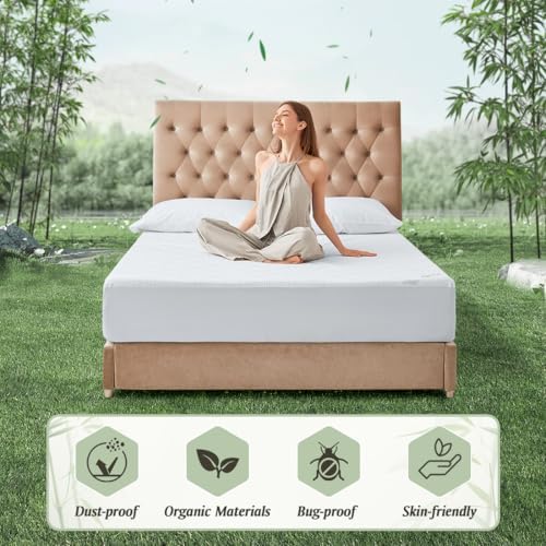 Secgo Premium Jacquard Waterproof Queen Mattress Protector