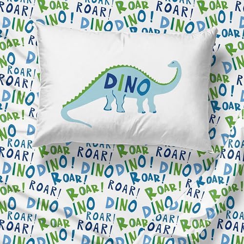 Sunny Side Up Dino Roar Twin Sheet Set - 3 Piece Kids Bedding
