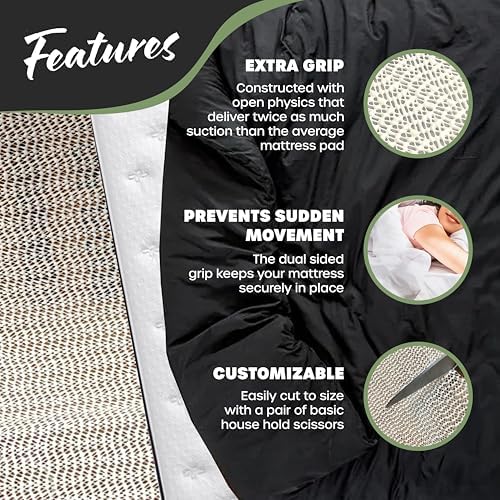 Nevlers 78 x 36 Twin XL Non-Slip Mattress Pad