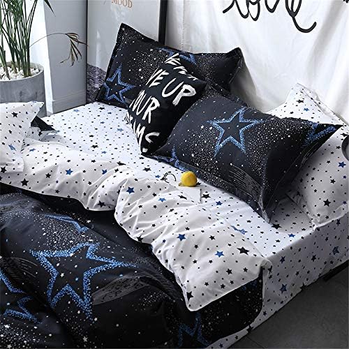 Starry Night Kids Duvet Cover Set Twin 3Pcs